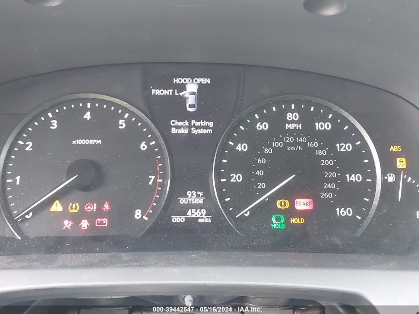 2016 Lexus Ls 460 VIN: JTHBL5EF8G5140433 Lot: 39442547