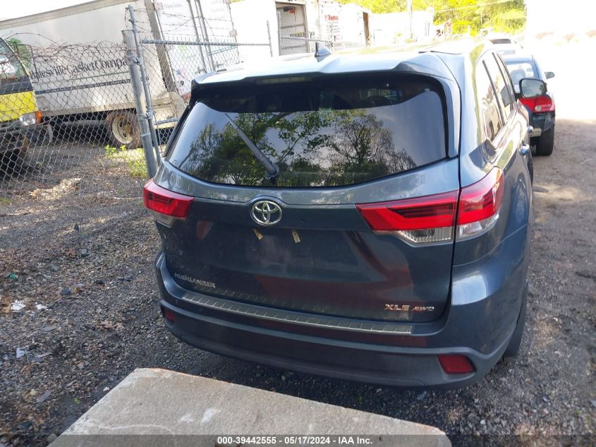 2019 Toyota Highlander Xle VIN: 5TDJZRFH4KS953824 Lot: 39442555