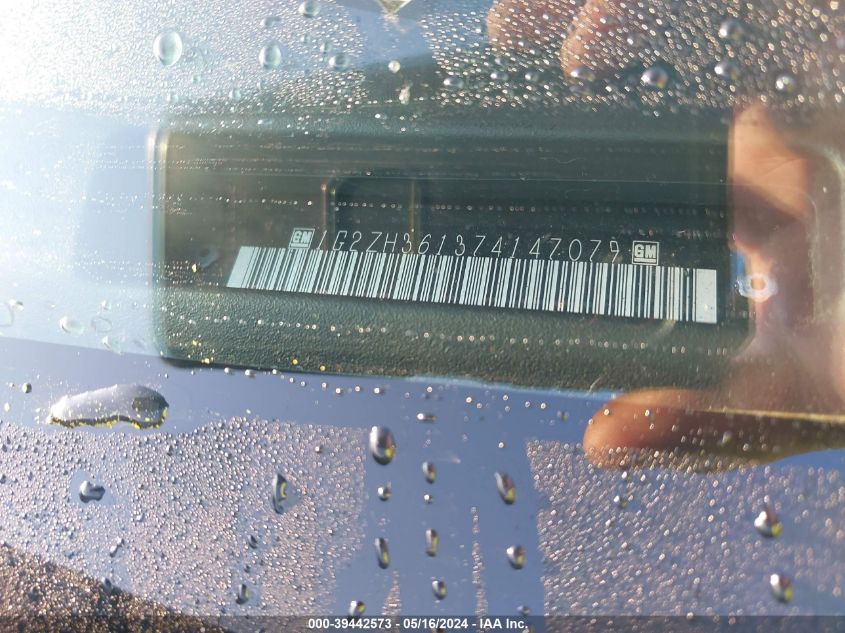 2007 Pontiac G6 Gt VIN: 1G2ZH361374147079 Lot: 39442573