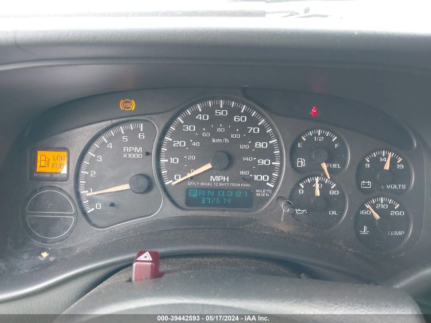 2002 Chevrolet Silverado 1500 Ls VIN: 1GCEC19TX2Z307206 Lot: 39442593