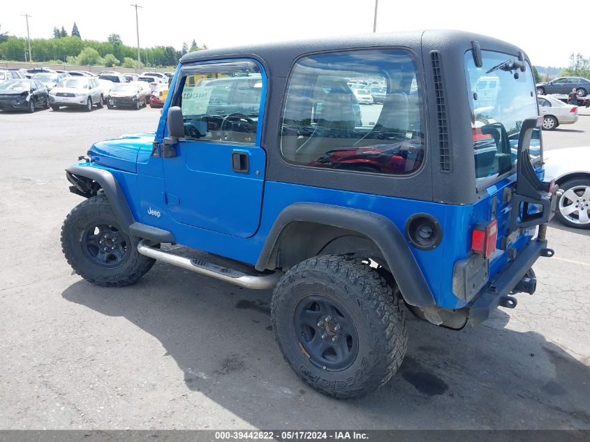 1999 Jeep Wrangler Sport VIN: 1J4FY19S2XP409545 Lot: 39442622