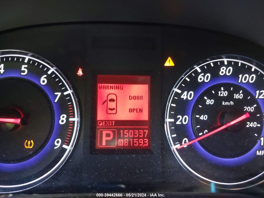 2009 Infiniti G37X VIN: JNKCV61F29M361206 Lot: 39442666