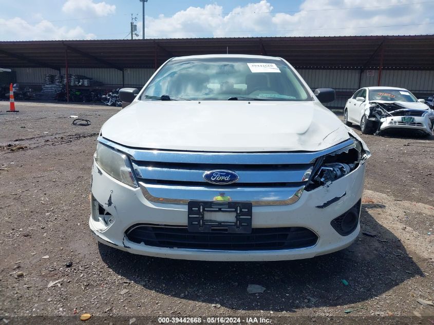 2012 Ford Fusion S VIN: 3FAHP0GA6CR291613 Lot: 39442668