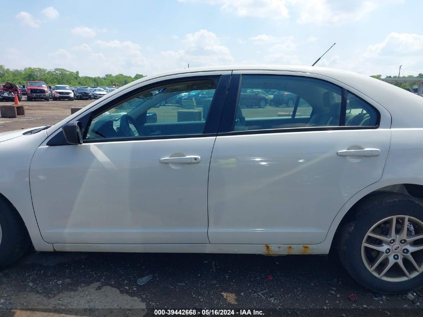 2012 Ford Fusion S VIN: 3FAHP0GA6CR291613 Lot: 39442668