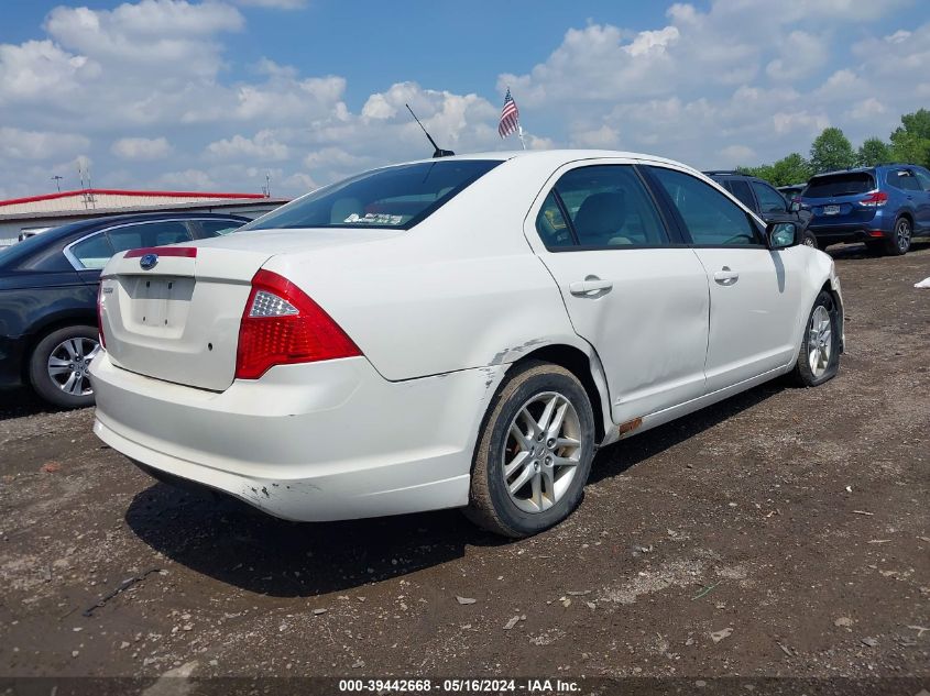 2012 Ford Fusion S VIN: 3FAHP0GA6CR291613 Lot: 39442668