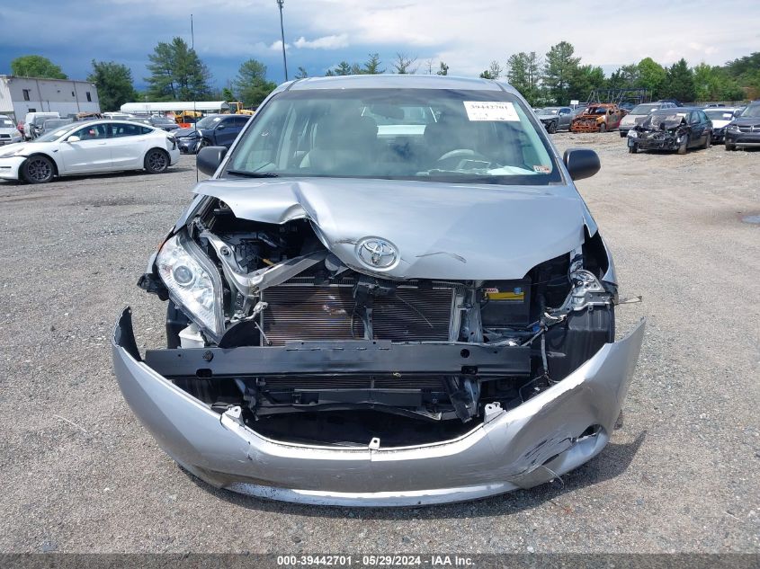 2014 Toyota Sienna L V6 7 Passenger VIN: 5TDZK3DCXES524476 Lot: 39442701