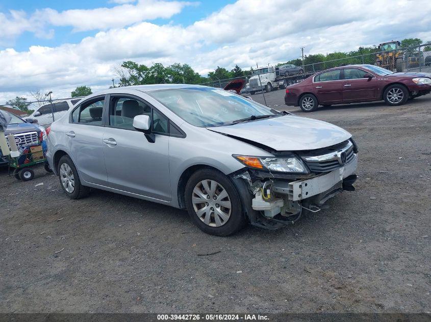 2012 Honda Civic Lx VIN: 19XFB2F55CE320588 Lot: 39442726