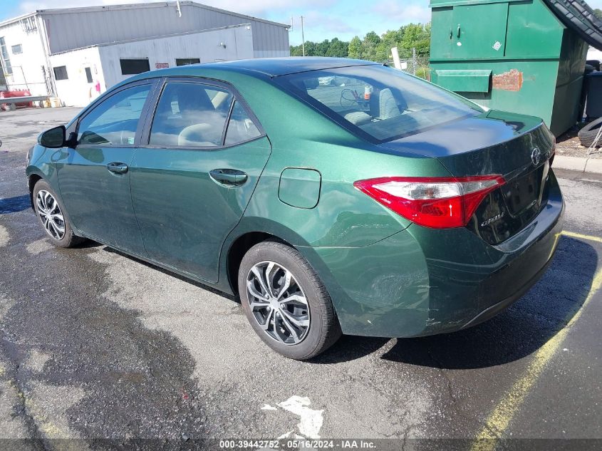 2015 Toyota Corolla Le VIN: 2T1BURHE6FC291409 Lot: 39442752