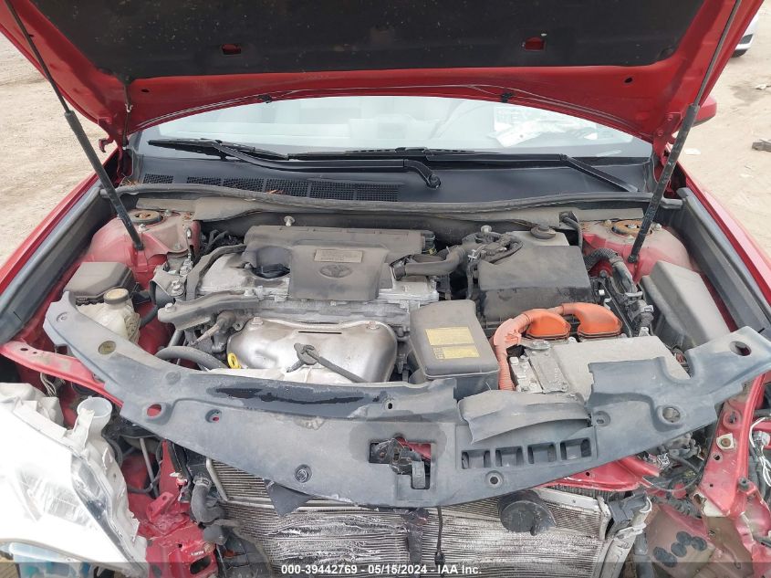 2012 Toyota Camry Hybrid Xle VIN: 4T1BD1FK2CU046370 Lot: 39442769