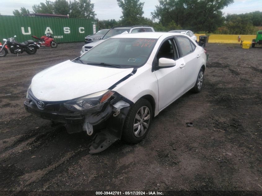 2015 Toyota Corolla Le VIN: 2T1BURHE7FC464516 Lot: 39442781