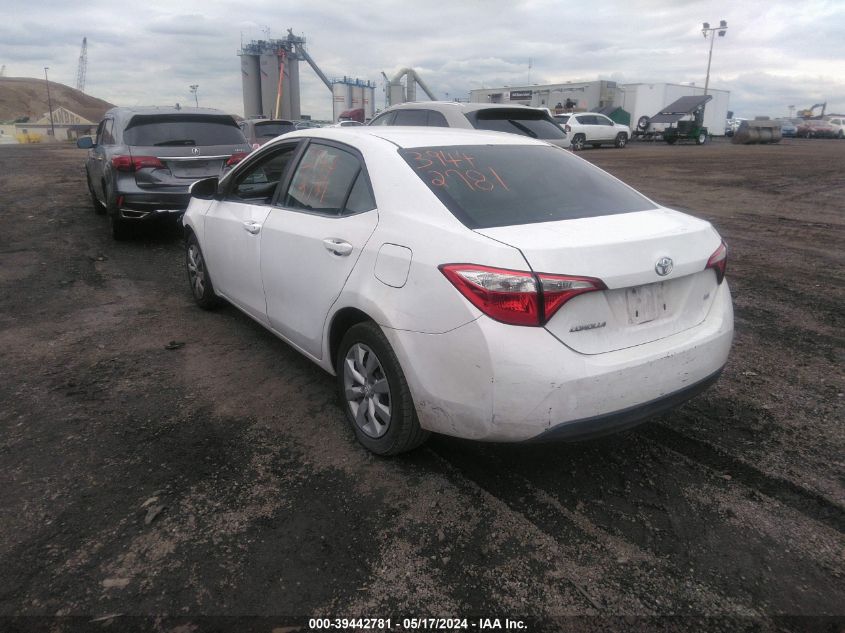 2015 Toyota Corolla Le VIN: 2T1BURHE7FC464516 Lot: 39442781