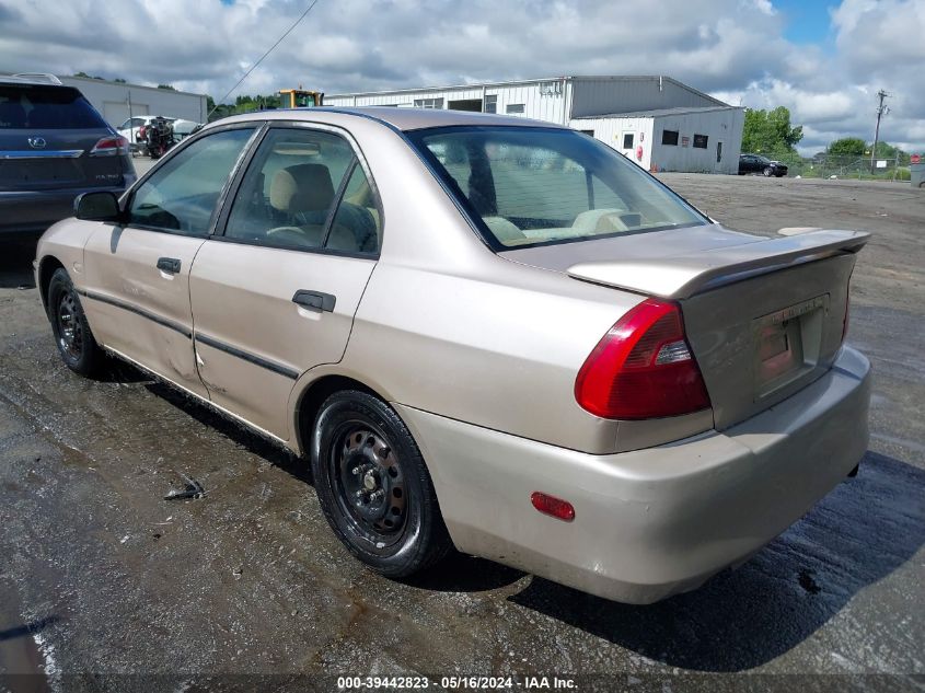 2000 Mitsubishi Mirage De VIN: JA3AY26CXYU054743 Lot: 39442823