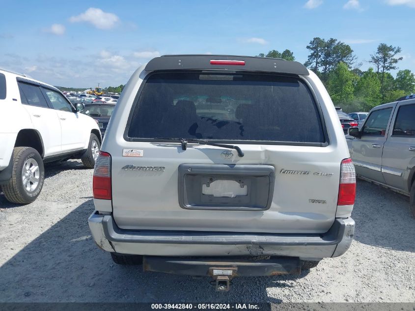 2000 Toyota 4Runner Limited V6 VIN: JT3HN87R3Y9035764 Lot: 39442840