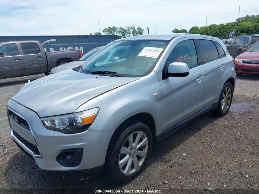 2014 Mitsubishi Outlander Sport Es VIN: 4A4AP3AU6EE017181 Lot: 39442854