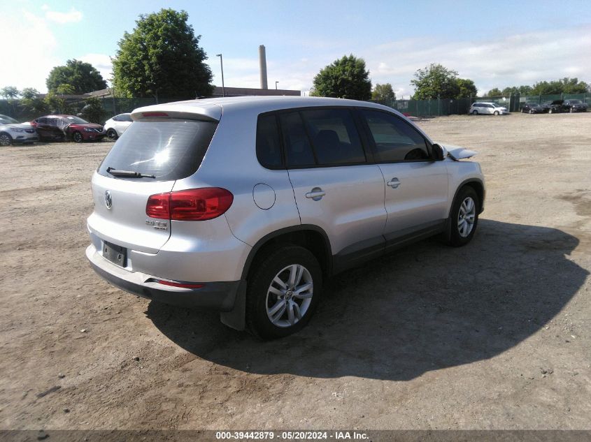 2013 Volkswagen Tiguan S VIN: WVGBV3AXXDW613281 Lot: 39442879