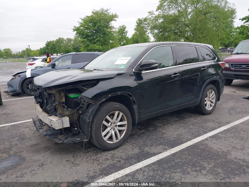 2014 Toyota Highlander Le V6 VIN: 5TDBKRFH2ES070320 Lot: 39442907