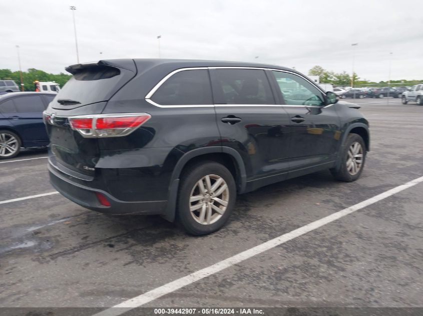 2014 Toyota Highlander Le V6 VIN: 5TDBKRFH2ES070320 Lot: 39442907