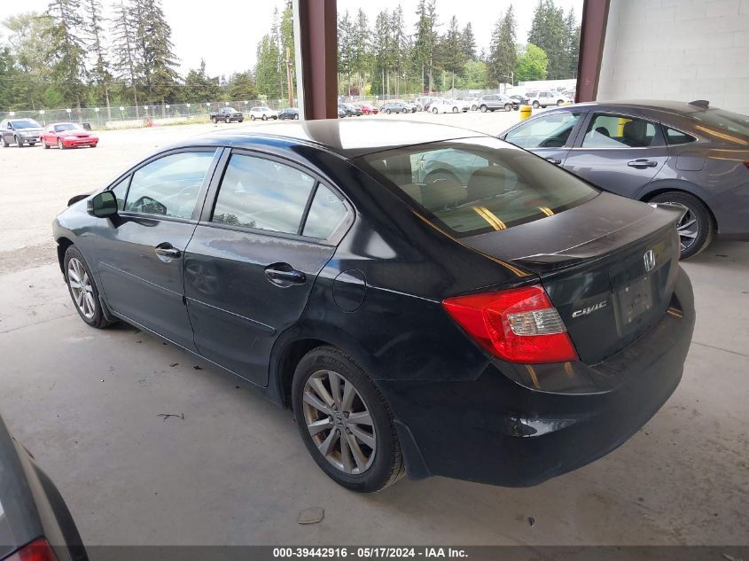 2012 Honda Civic Ex VIN: 2HGFB2F88CH500664 Lot: 39442916