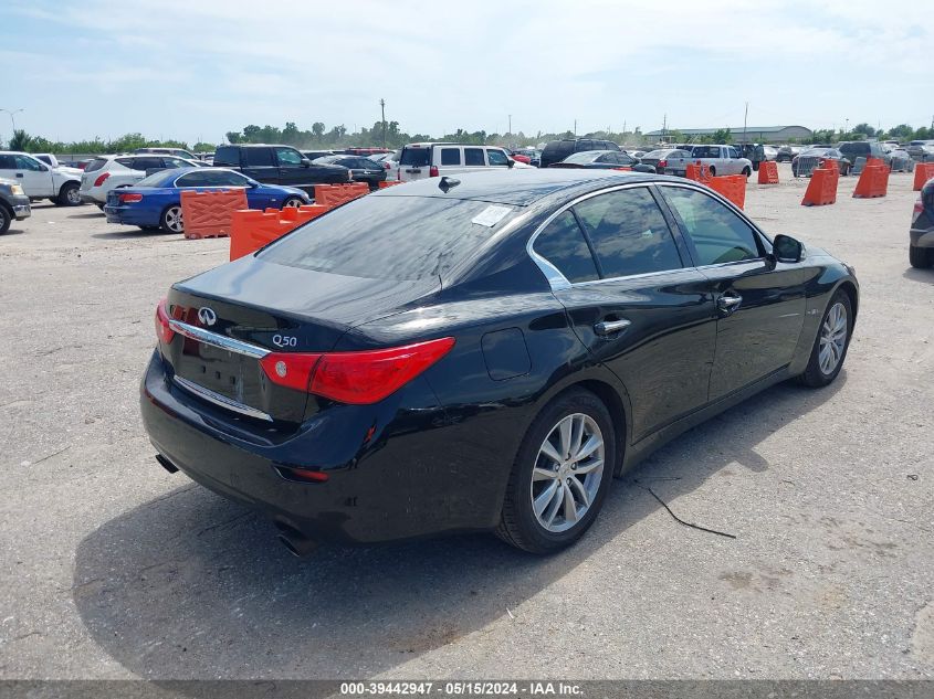 2016 Infiniti Q50 3.0T Premium VIN: JN1EV7AP5GM304250 Lot: 39442947