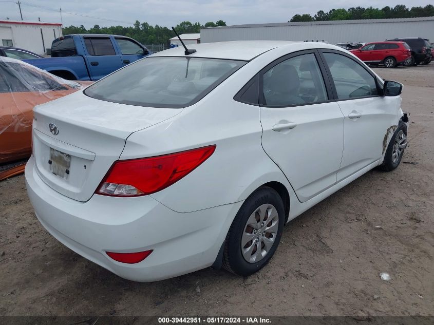 2016 Hyundai Accent Se VIN: KMHCT4AE0GU972170 Lot: 39442951