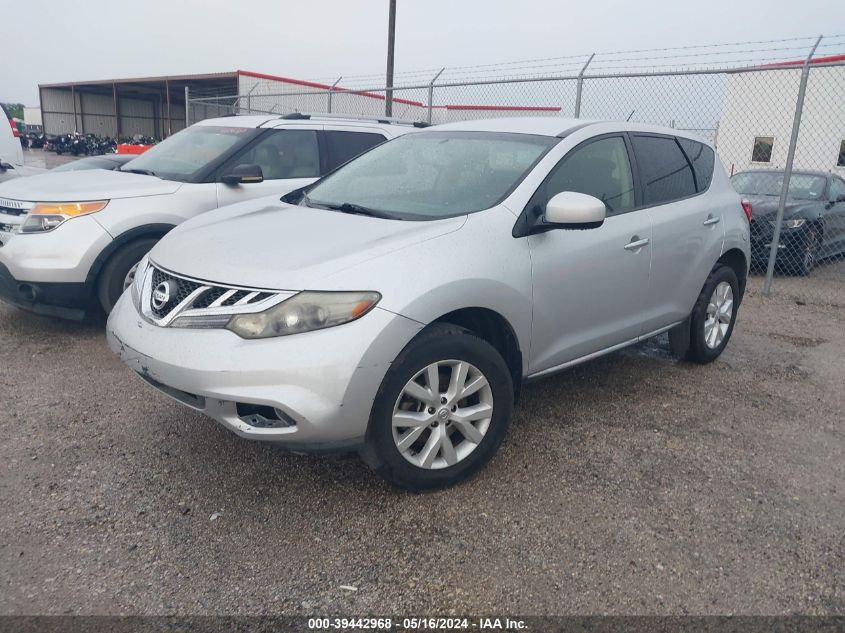 2013 Nissan Murano S/Sl/Le VIN: JN8AZ1MUXDW201246 Lot: 39442968