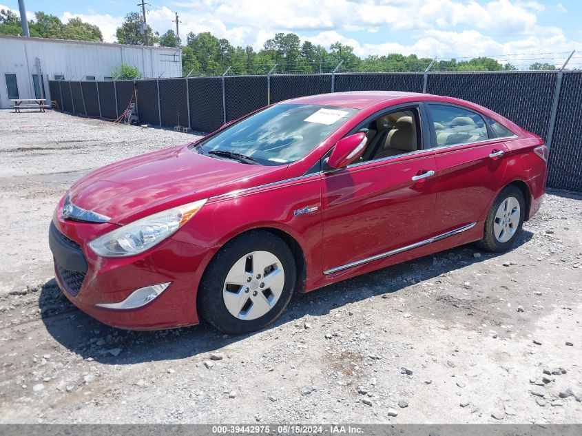 2012 Hyundai Sonata Hybrid VIN: KMHEC4A41CA060501 Lot: 39442975