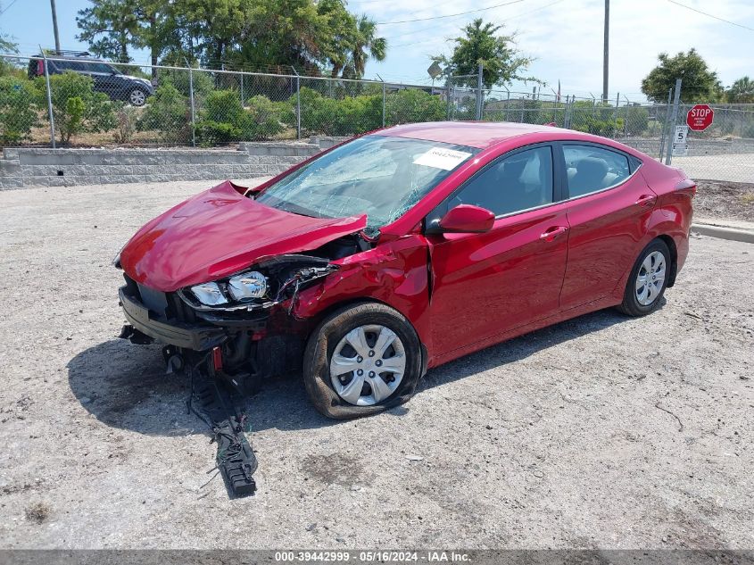 2016 Hyundai Elantra Se VIN: KMHDH4AE8GU648616 Lot: 39442999