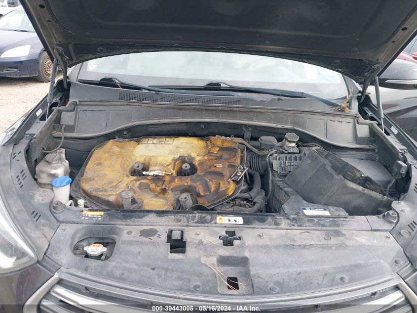 2017 Hyundai Santa Fe Se VIN: KM8SN4HF9HU183912 Lot: 39443005