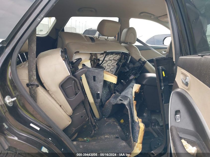 2017 Hyundai Santa Fe Se VIN: KM8SN4HF9HU183912 Lot: 39443005