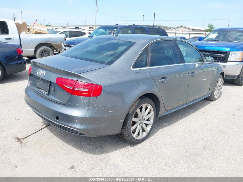 2014 Audi A4 2.0T Premium VIN: WAUAFAFL7EA059667 Lot: 39443010