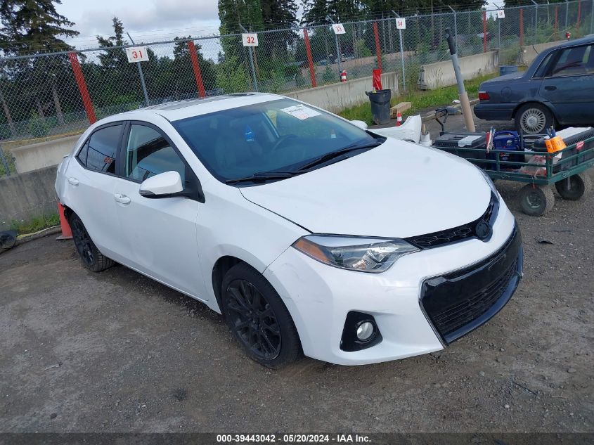 2016 Toyota Corolla L/Le/Le Pls/Prm/S/S Pls VIN: 2T1BURHE2GC591627 Lot: 39443042