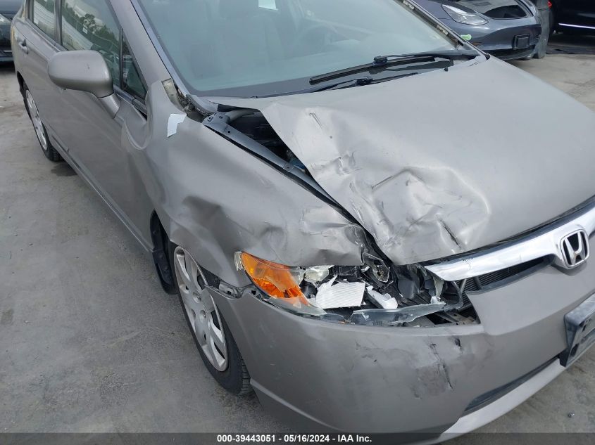 2008 Honda Civic Lx VIN: 2HGFA16518H515923 Lot: 39443051