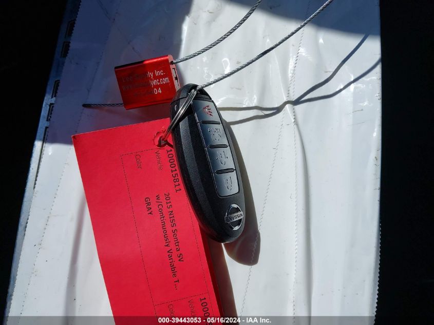 2015 Nissan Sentra Sv VIN: 3N1AB7AP4FL688988 Lot: 39443053