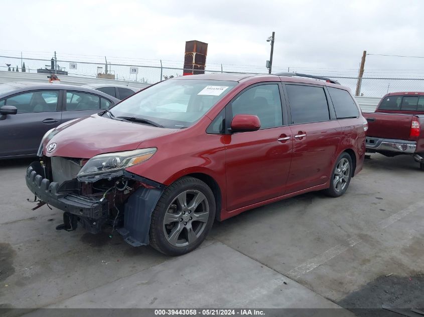 2017 Toyota Sienna Se Premium 8 Passenger VIN: 5TDXZ3DC2HS830188 Lot: 39443058