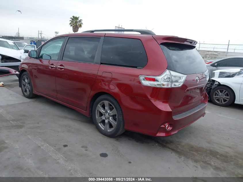 2017 Toyota Sienna Se Premium 8 Passenger VIN: 5TDXZ3DC2HS830188 Lot: 39443058