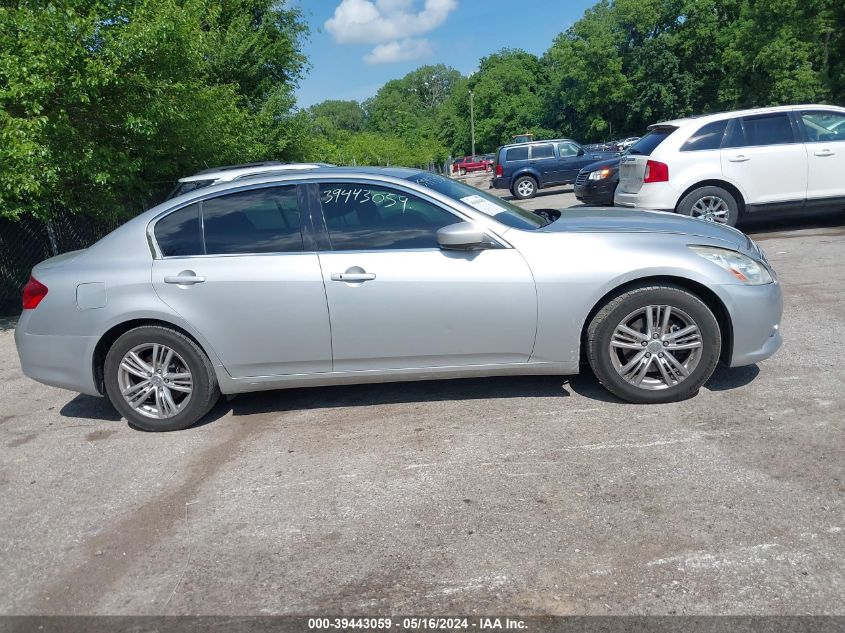 2013 Infiniti G37X VIN: JN1CV6AR4DM751912 Lot: 39443059