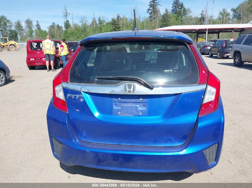 2016 Honda Fit Ex-L VIN: 3HGGK5H99GM705638 Lot: 39443069