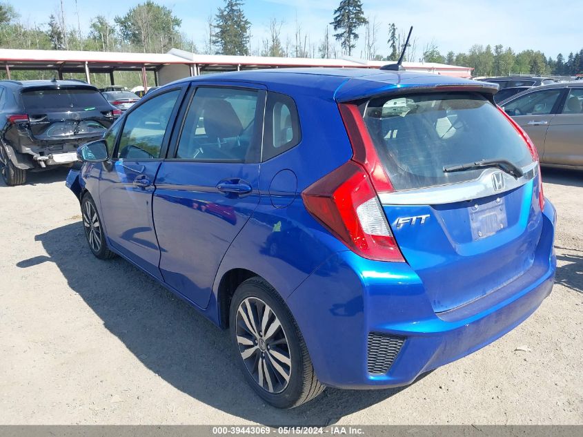 2016 Honda Fit Ex-L VIN: 3HGGK5H99GM705638 Lot: 39443069