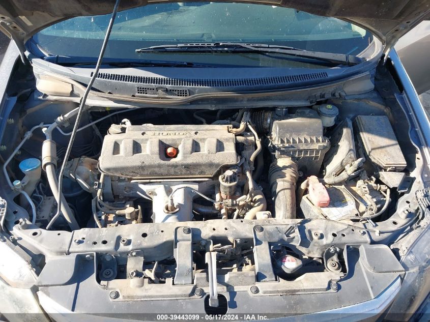 2012 Honda Civic Lx VIN: 2HGFB2F55CH603045 Lot: 39443099