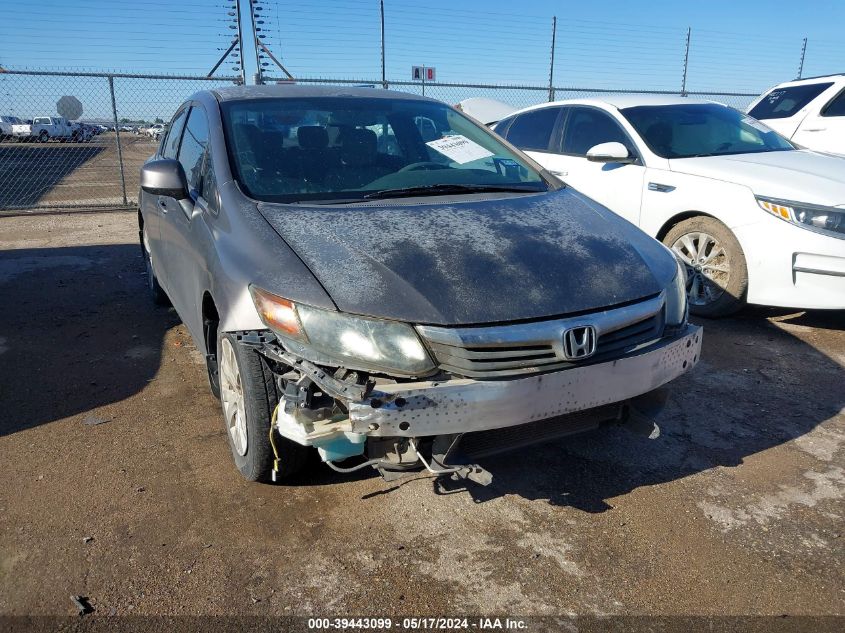 2012 Honda Civic Lx VIN: 2HGFB2F55CH603045 Lot: 39443099