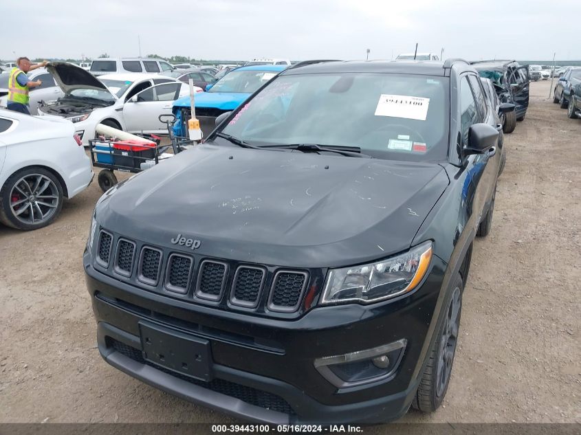 2021 Jeep Compass 80Th Anniversary 4X4 VIN: 3C4NJDEB8MT595225 Lot: 39443100