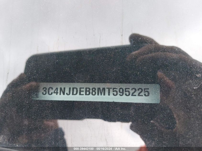2021 Jeep Compass 80Th Anniversary 4X4 VIN: 3C4NJDEB8MT595225 Lot: 39443100