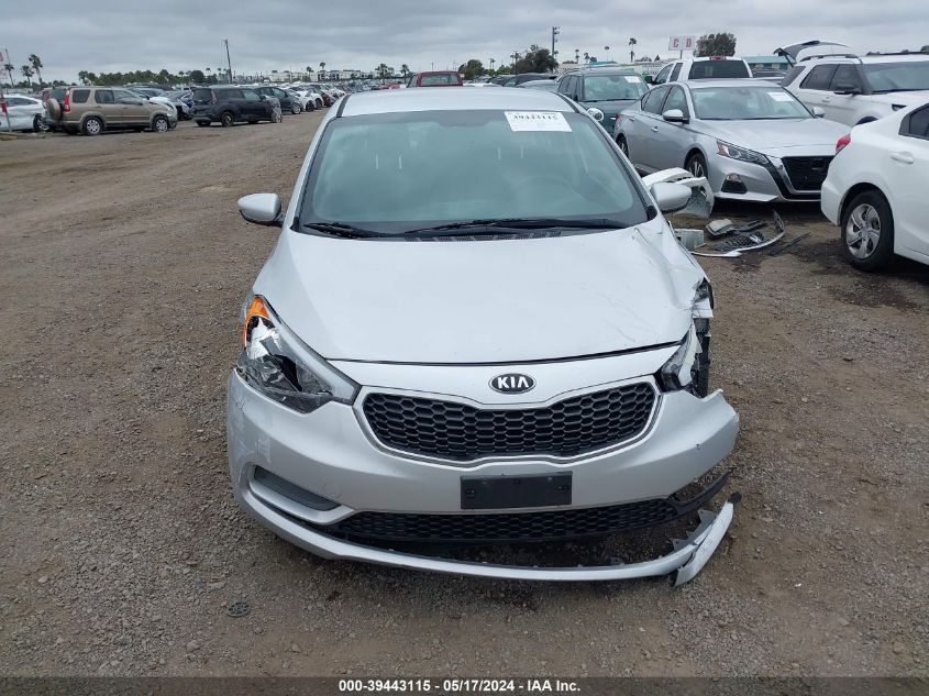 2016 Kia Forte Lx VIN: KNAFK4A68G5613444 Lot: 39443115