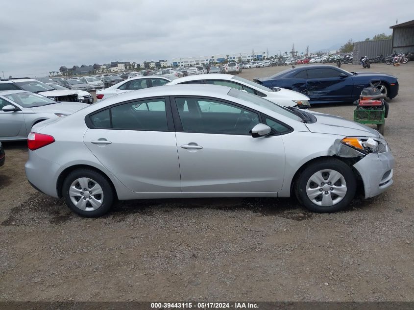 2016 Kia Forte Lx VIN: KNAFK4A68G5613444 Lot: 39443115