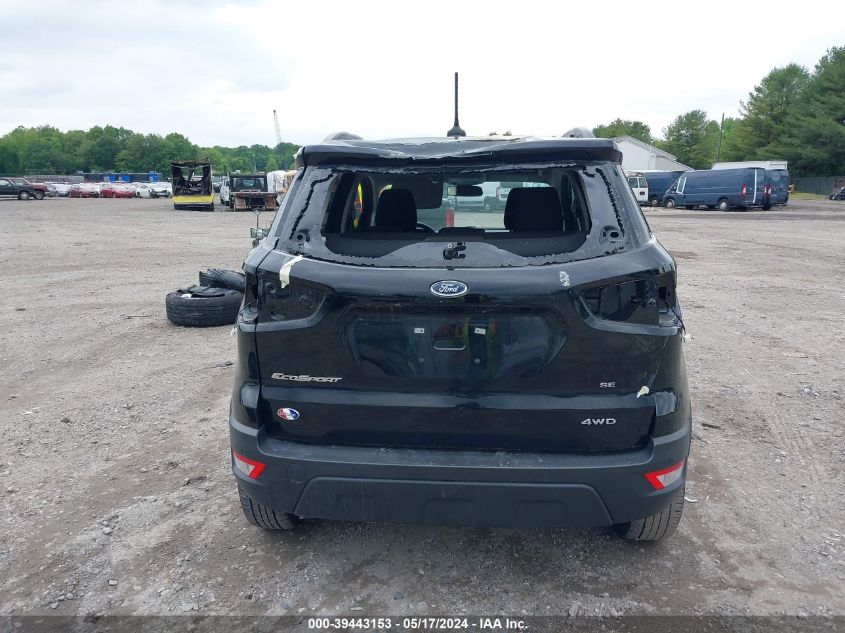 2021 Ford Ecosport Se VIN: MAJ6S3GL8MC424185 Lot: 39443153