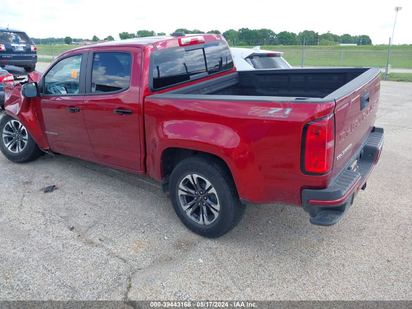 2021 Chevrolet Colorado 4Wd Short Box Z71 VIN: 1GCGTDEN1M1229191 Lot: 39443168