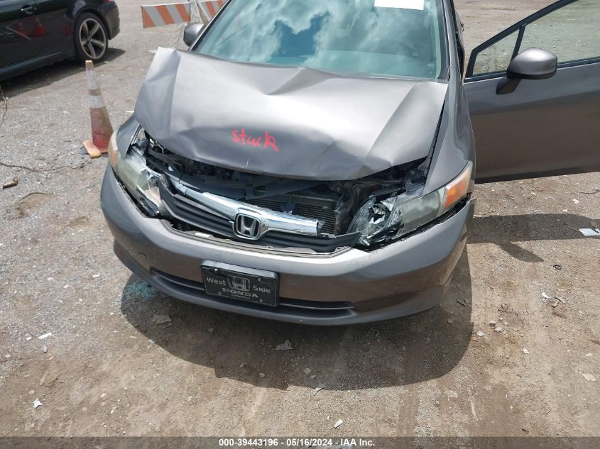 2012 Honda Civic Lx VIN: 19XFB2F50CE083816 Lot: 39443196