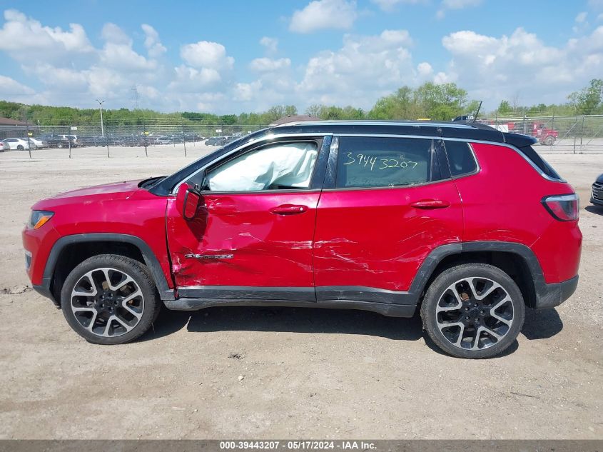 2018 Jeep Compass Limited 4X4 VIN: 3C4NJDCBXJT104555 Lot: 39443207