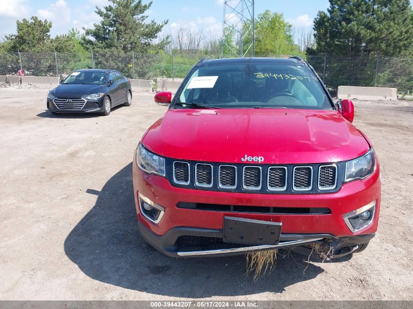 2018 Jeep Compass Limited 4X4 VIN: 3C4NJDCBXJT104555 Lot: 39443207