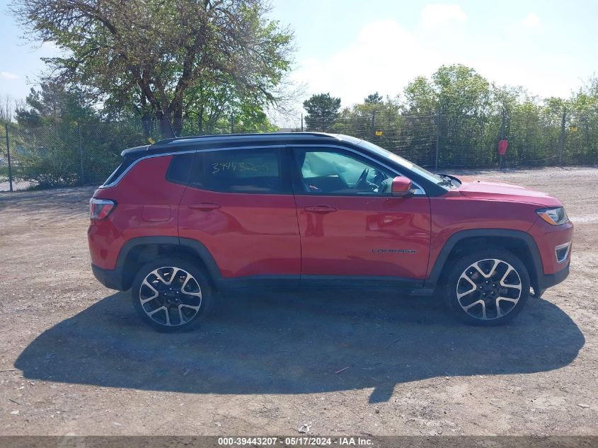 2018 Jeep Compass Limited 4X4 VIN: 3C4NJDCBXJT104555 Lot: 39443207